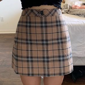 Express plaid skirt